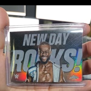 Wwe Topps Chrome New Day Kofi Kingston Persona Case Hit Holographic Card
